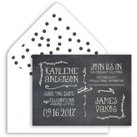 Chalkboard Save the Date Cards
