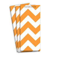 Orange Chevron Skinnie Notepads