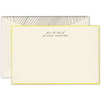 Lido Ecru Bordered Flat Correspondence Cards