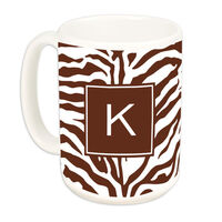 Brown Zebra Ceramic Mug