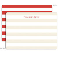 Personalized Red Rugby Stationery