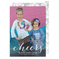 Simple Cheers Holiday Photo Cards