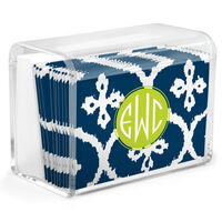 Montauk Folded Note Cards in Acrylic Holder