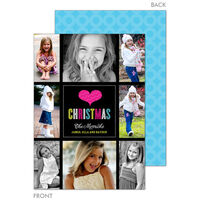 Colorful Christmas Holiday Photo Cards