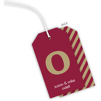 Dark Red and Gold Little Hanging Gift Tags