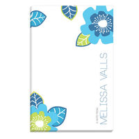 Fun Blue Flowers Notepads