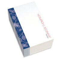 Blue Leaves and Swirls Chunky Notepads