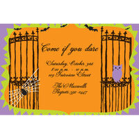 Boo Gates Halloween Invitations