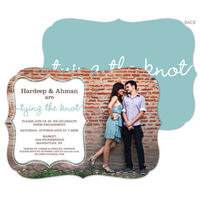 Slate Tying The Knot Engagement Invitations