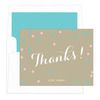 Party Confetti Thank You Note Cards