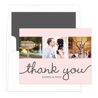 Light Pink Union Thank You Note Cards