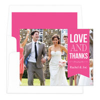 Raspberry Love and Thanks Note Cards