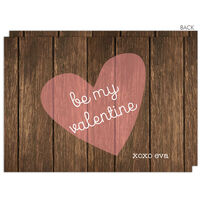 Knock on Wood Valentine Exchange Cards