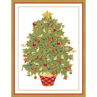 Embossed Tree Holiday Cards