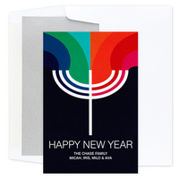 Prismatic Light Jewish New Year Cards
