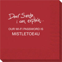 Santa Can Explain Napkins