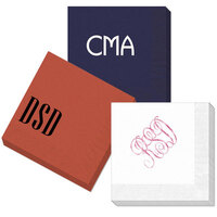 Design Your Own Same Size Initials Napkins