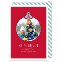 Bright Ornament Holiday Photo Cards