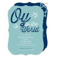Oy to the World Invitations