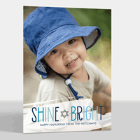 Shades of Blue Shine Bright Photo Cards