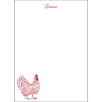 Vertical Rooster Flat Note Cards