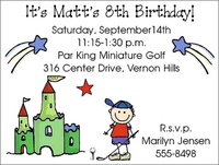 Miniature Golf Invitations