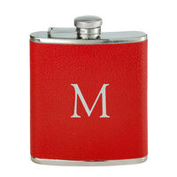 Red Leather Flask