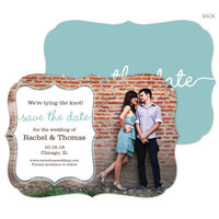 Lagoon Knot Photo Save the Date Cards