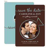 Brown Wedding Union Photo Save the Date Cards