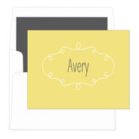 Lemon Simply Foldover Note Cards