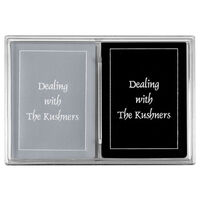 Framed Message Double Deck Playing Cards