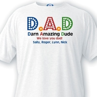 Personalized Darn Amazing Dad T-Shirt