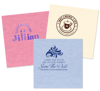 Custom Moire Napkins with Your 1-Color Artwork