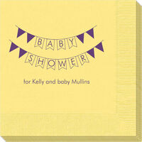 Baby Shower Pennant Napkins
