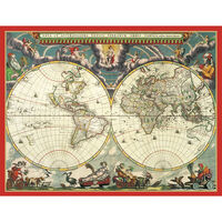 World Map Holiday Cards
