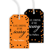 Eat Drink & Be Scary Hanging Gift Tags