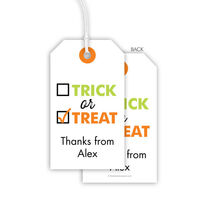 Checkbox Trick or Treat Hanging Gift Tags