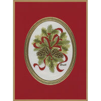 Charming Pinecones Tapestry Holiday Cards