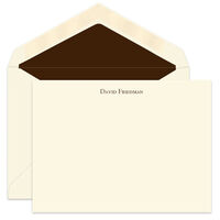 Simply Executive Flat Correspondence Cards - Raised Ink