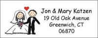 Wedding-Bride & Groom Address Labels