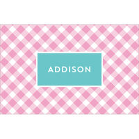Pink Gingham Placemats