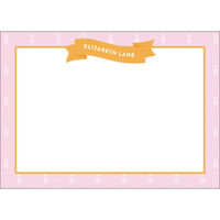 Pink Pineapple Flat Note Cards