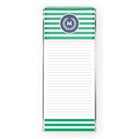 Kelly Stripe Memo Sheets with Acrylic Holder