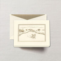Engraved Holidays on Ice Greeting Card