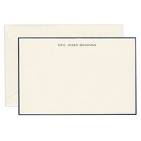 Ecru Bordered Correspondence Card