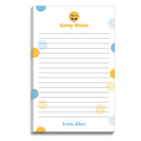 Silly Emoji Dots Camp Notepads