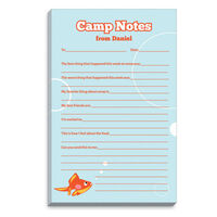 Blue Goldfish Fill In Camp Notepads