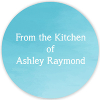 Blue Ombre Kitchen Round Stickers