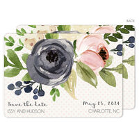 Gray and Ivory Rose Bunch Save The Date Announcements
