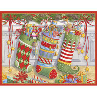 Three Stockings Holiday Cards
